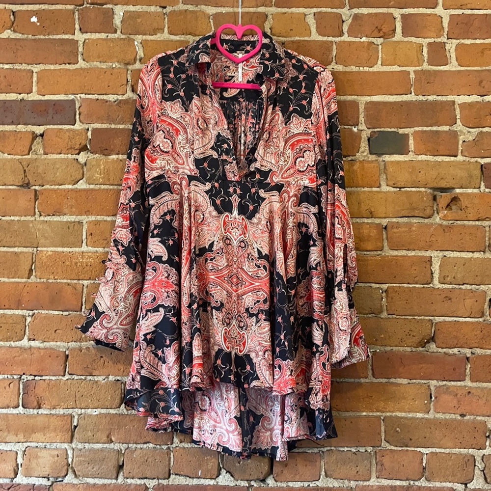 Free People Blouse, Long top, XS, Bohemian